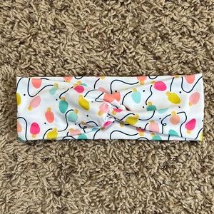 Handmade knot Christmas lights bulbs headband OS